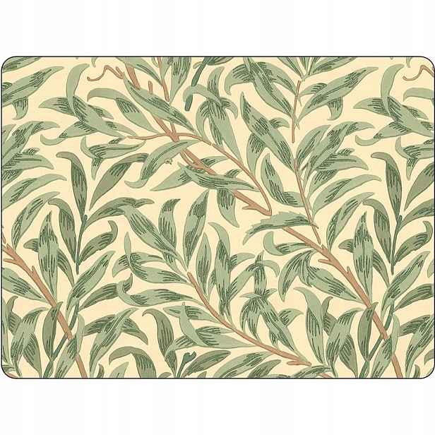 Korkové Podložky Pimpernel Velké Willow Green Zelené Lístky Vrby Morris