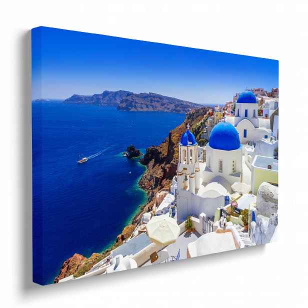 Obraz na zeď Santorini premium, moderní obraz 70x50 cm