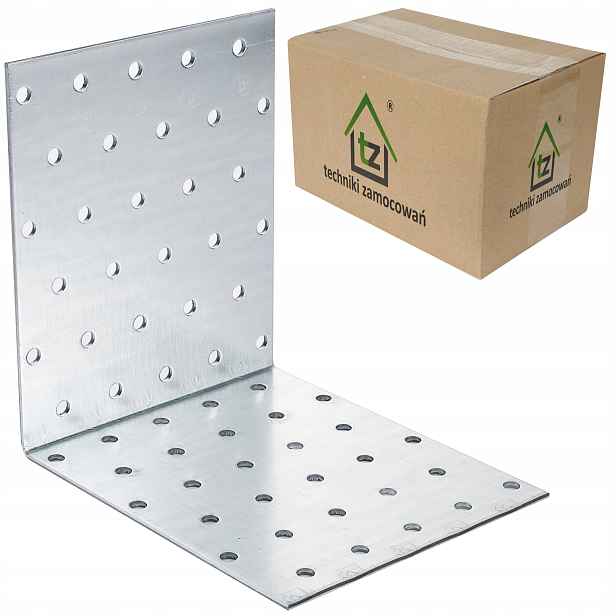 Perforované ocelové úhelníky 120x120x100 x 2 mm 25 ks montážních prvků KM27