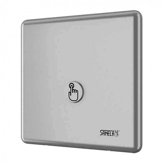 Sanela - Ovládání sprch piezo tlačítkem pro jednu vodu pro bateriové napájení, chrom SLS 01PB