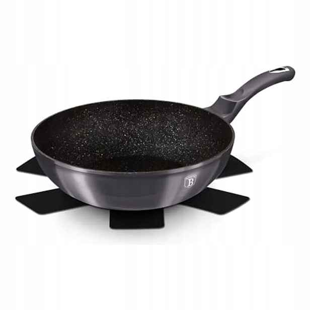 Berlingerhaus Carbon Pro Line Pánev Wok s mramorovým povrchem, 28 cm