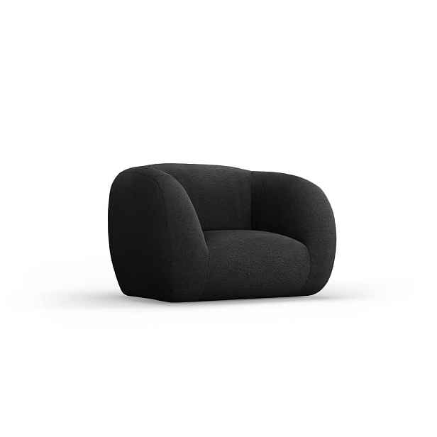 Tmavě šedé křeslo z textilie bouclé Essen – Cosmopolitan Design