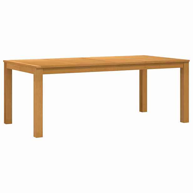 vidaXL Jídelní stůl 200 x 100 x 75 cm Masivní dubové dřevo Přírodní