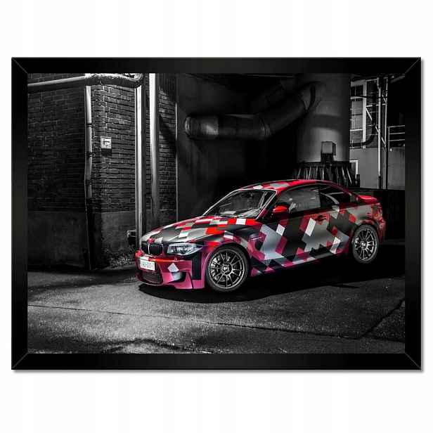 Plakáty v rámu 40x30 Červené Bmw