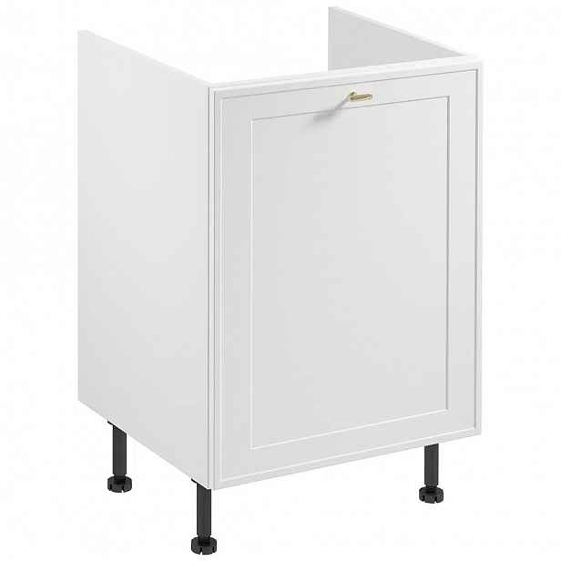 Dřezová skříňka SALERNO - šířka 60 cm, bílá + koše na odpad ZDARMA