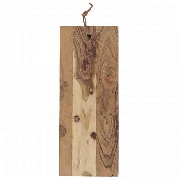 IB Laursen Dřevěné prkénko s koženým provázkem OILED ACACIA WOOD