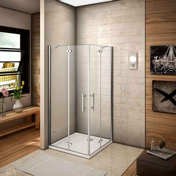 Sprchový kout MELODY F5 R768, 76x80 s jednokřídlými dveřmi, rohový vstup