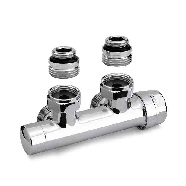 Termostatický H-ventil 1/2"x3/4" EK rohový, chrom