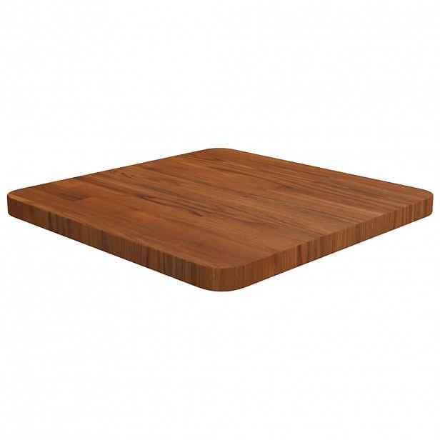 vidaXL Čtvercová stolní deska tmavě hnědá 40x40x2,5 cm ošetřený dub