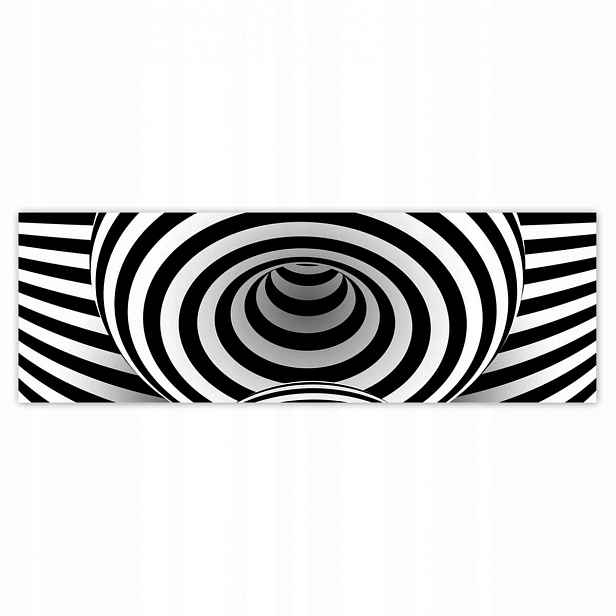 Plakáty 200x66 Abstrackja černobílá