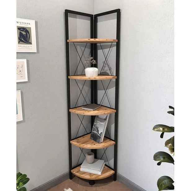 Casarredo Rohový regál RUMELT 5 barva borovice