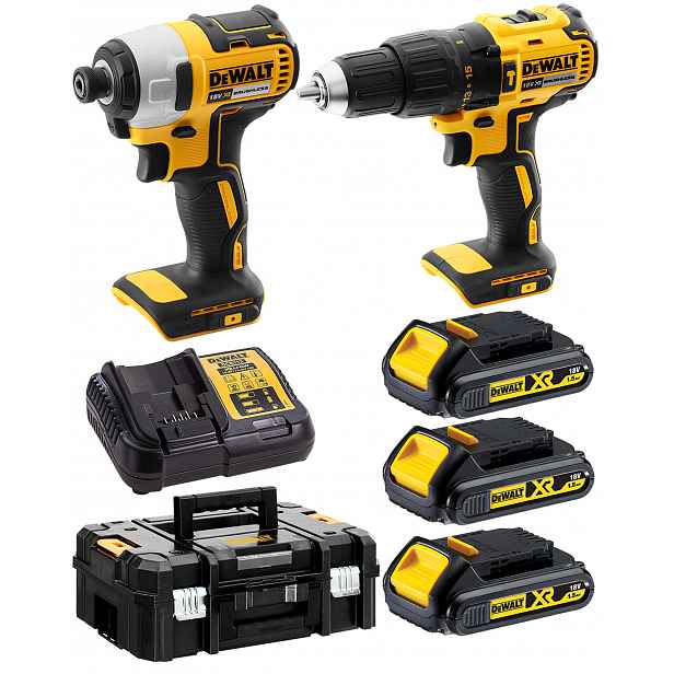 Combo 2 Bl DeWalt DCK2060S3T 3x1,5Ah DCD778+DCF787