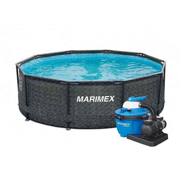 Marimex Bazén Florida 3,66x1,22 m s pískovou filtrací - motiv RATAN