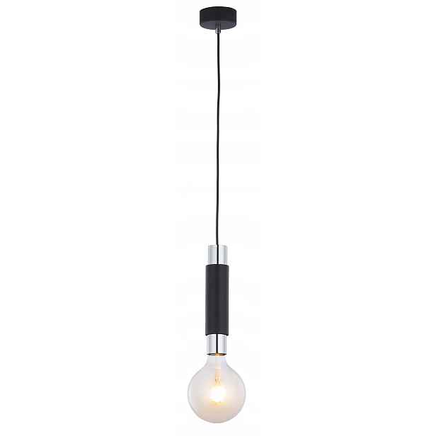 Jupiter Moderní závěsná lampa černá chrom 1xE27 15W bodová