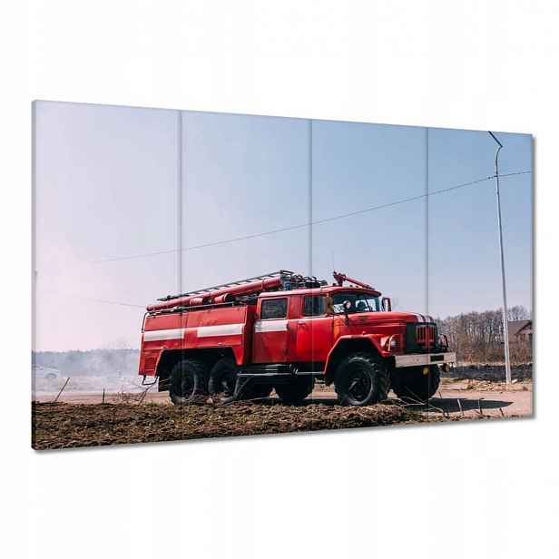 Obrazy 120x80 Červený hasičský vůz