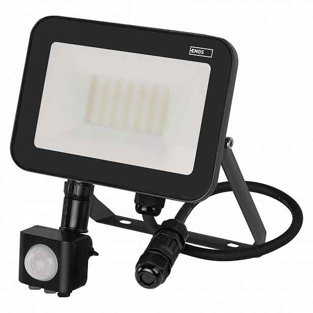 Emos Inovo Led reflektor Pir 30 W IP65 šedý