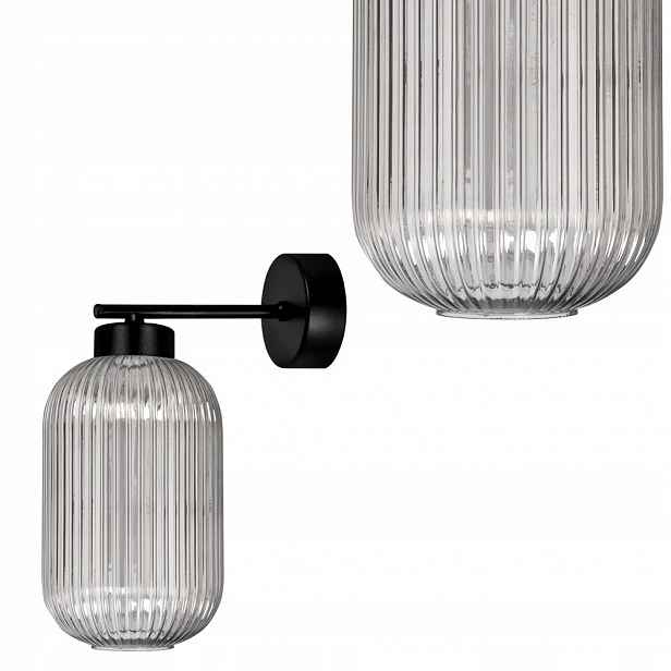 Nástěnné svítidlo Silva skleněné ozdobné stínítko do ložnice K-5757 Kaja Lighting