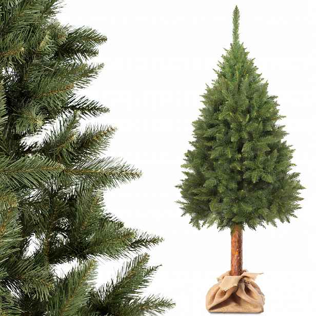 Vánoční Stromek Na Kmeni Umělý 220 cm Jako Živý Smrk Hustý Vánoční Stromek Premium