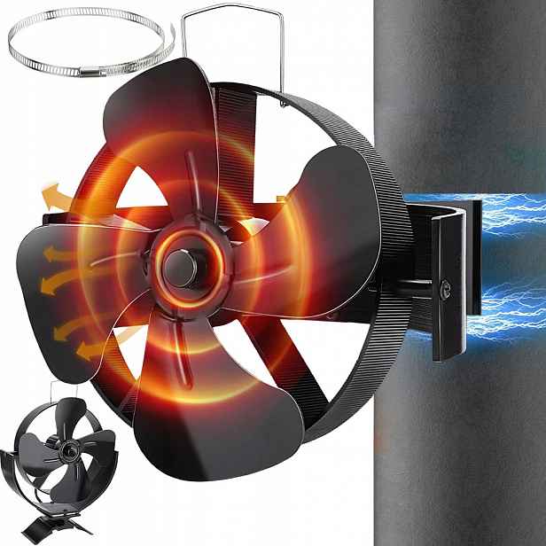 Termoelektrický Krbový Ventilátor Napájený Teplem, Krbový Ventilátor