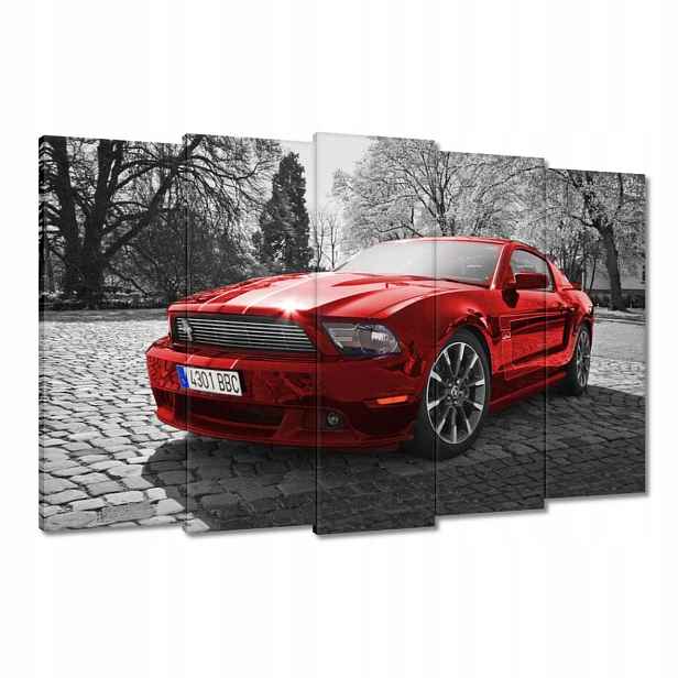 Obrazy 150x95 Červený Mustang