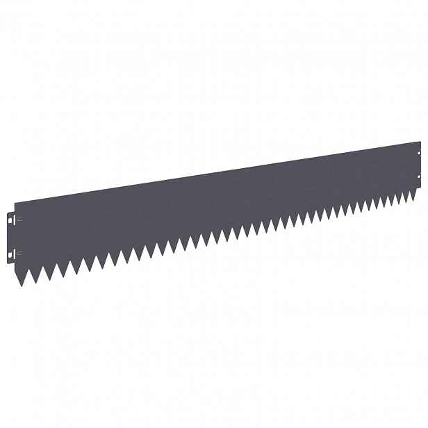 vidaXL Okraj trávníku 20 ks 103 x 15 cm Ocel Antracitová