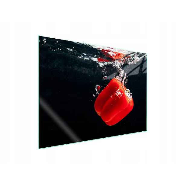 7v1 Skleněná ochranná deska na sporák 70x52 Paprika