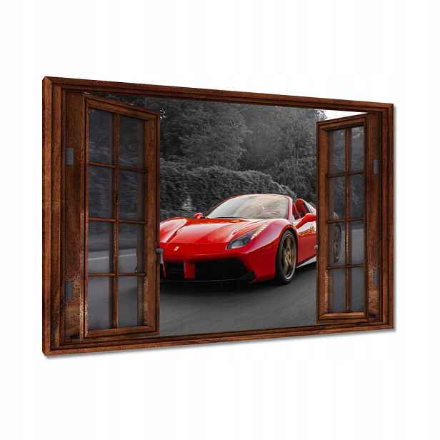 Obrazy 120x80 Červené Ferrari Fura