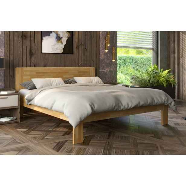 Masivní dřevěná postel Amy buk 140x200 cm BO101 s elegantním designem