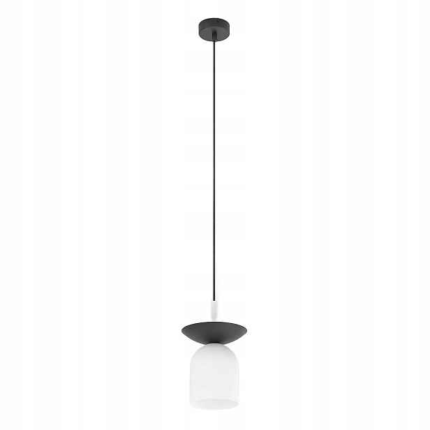 Závěsná lampa Ego Emibig 1xE14 10W moderní černobílý kalich