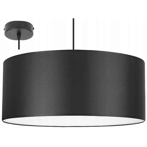 Závěsné Stropní Svítidlo Lustr Elegantní Bílý Střed 50 CM Stínidlo
