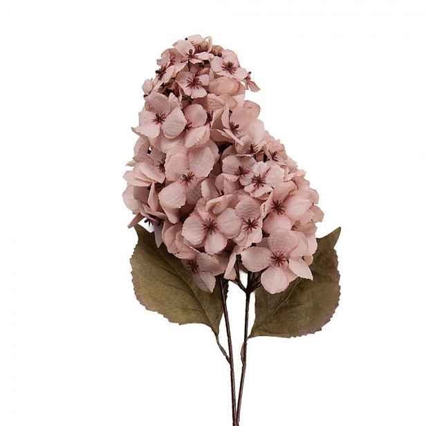 Dekorace umělá květina hortenzie s růžovým květem - 12*12*90 cm Clayre & Eef