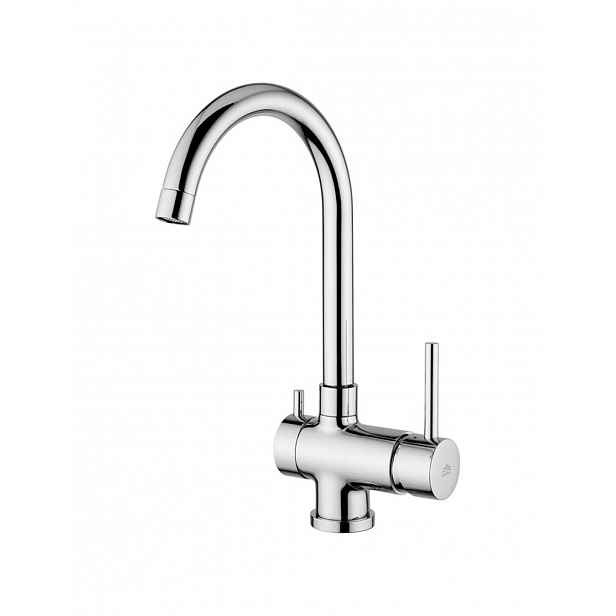Paffoni Stick - Dřezová baterie s uzavíracím ventilem, chrom SK184CR