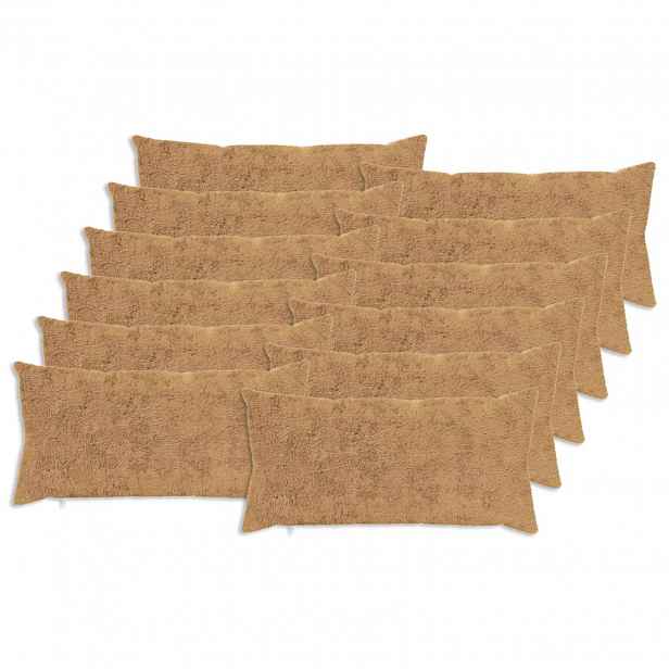 vidaXL Povlak na polštář 12 ks HEERLEN Taupe 40 x 80 cm Umělá králičí