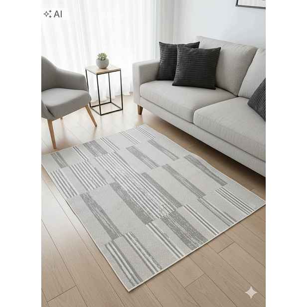 Koberec do obývacího pokoje 100 x 150 cm, vícebarevný, s měkkými štětinami