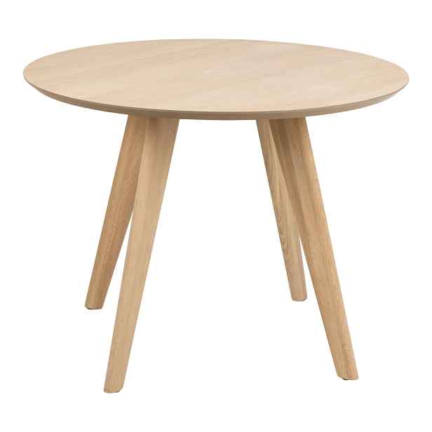 Actona Kulatý jídelní stůl Townsville 100 cm dub bílý