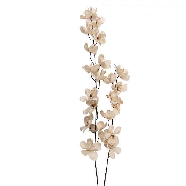 Elegantní umělá květina s krémovými květy - 10*10*110 cm Clayre & Eef