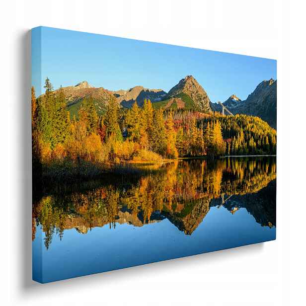 Obraz na zeď Jezero na plátně digitální tisk obývací pokoj ložnice 70x50 cm