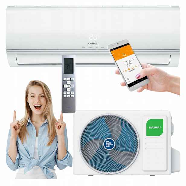 Klimatizace Kaisai Eco 3,5 kW Wifi ve standardu Tichý Nástěnný klimatizátor