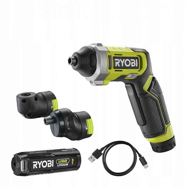 Akumulátorový Šroubovák Ryobi RSD4-120TA2 Led 4V, Sada Akumulátor Koncovky
