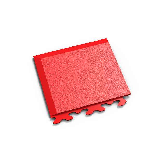Dlaždice rohová A Fortelock Machine invisible hadí kůže ROSSO RED