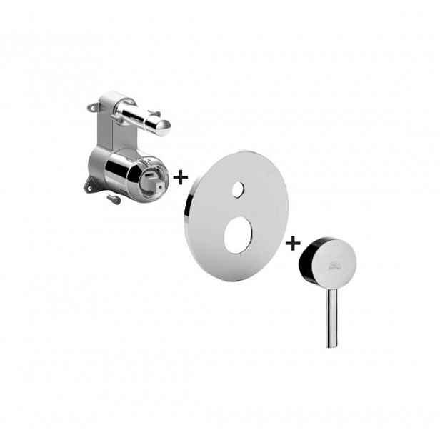 Paffoni Stick - Baterie pod omítku pro 2 spotřebiče, chrom SKBOX015CR