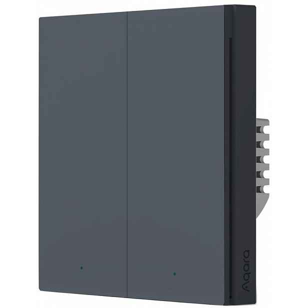Aqara Smart Wall Switch H1 Šedý dvojitý bez neutrálního kabelu