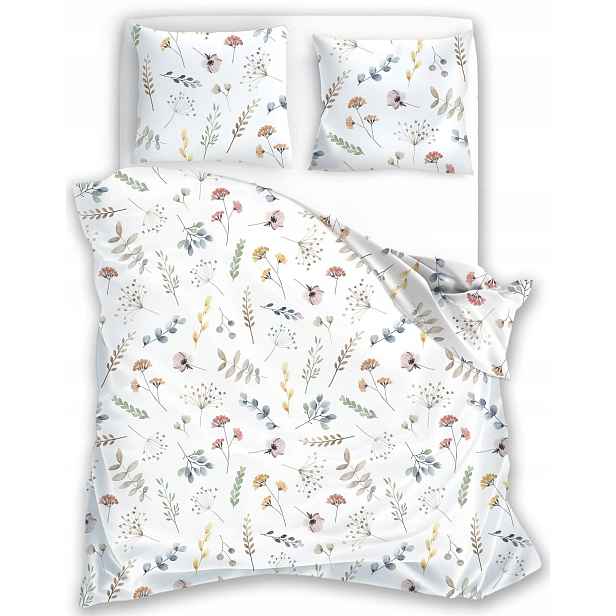 Jemné A Příjemné Na Dotyk Bílé Lůžkové Povlečení Meadow Elegantní Povlečení 160x200