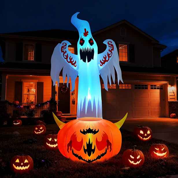 Nafukovací Duch Na Halloween 240CM Vyfukovací Dekorace Dýně