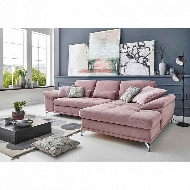 Sit & More ROHOVÁ SEDAČKA, textil, šeříková
