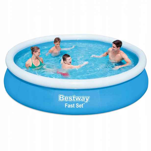 Velký Bazén Rodinný Kulatý Pvc 366 x 76 cm Bestway 5377 l