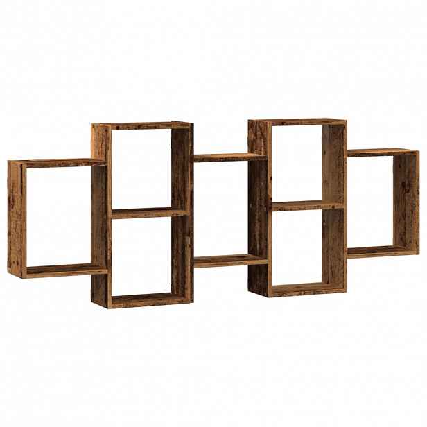 vidaXL Nástěnná police old wood 159 x 18 x 65 cm kompozitní dřevo