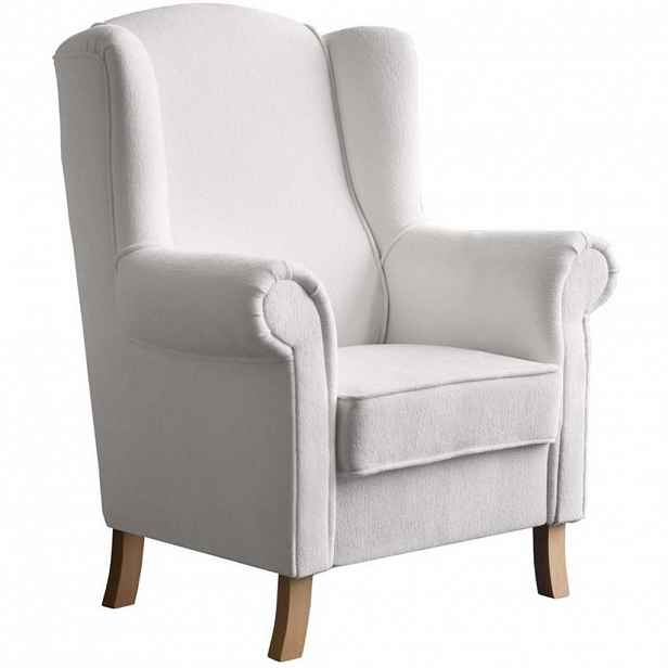 Beautysofa KŘESLO UŠÁK Leonardo béžové, bouclé látka