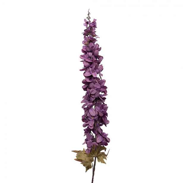 Dekorace umělá květina ostrožka Delphinium s fialovým květem - 8*8*124 cm Clayre & Eef