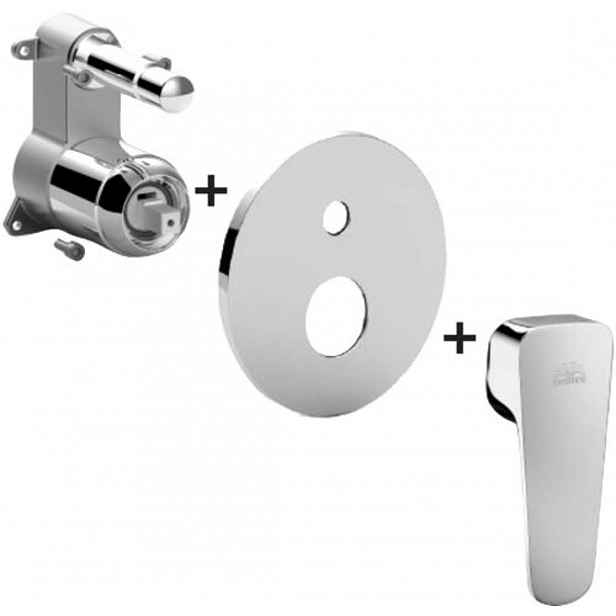 Paffoni Sly - Baterie pod omítku pro 2 spotřebiče, chrom SYBOX015CR
